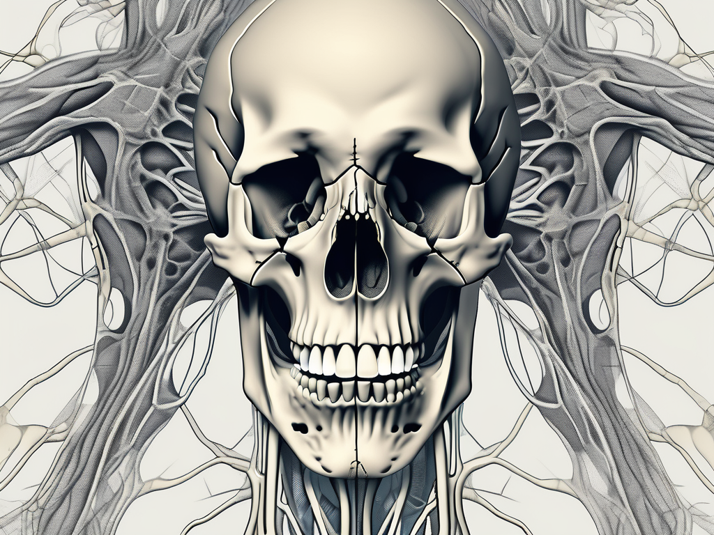 The human jaw and skull