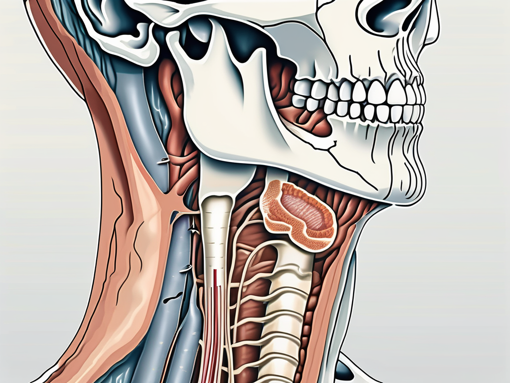 A cross-section of the human jaw