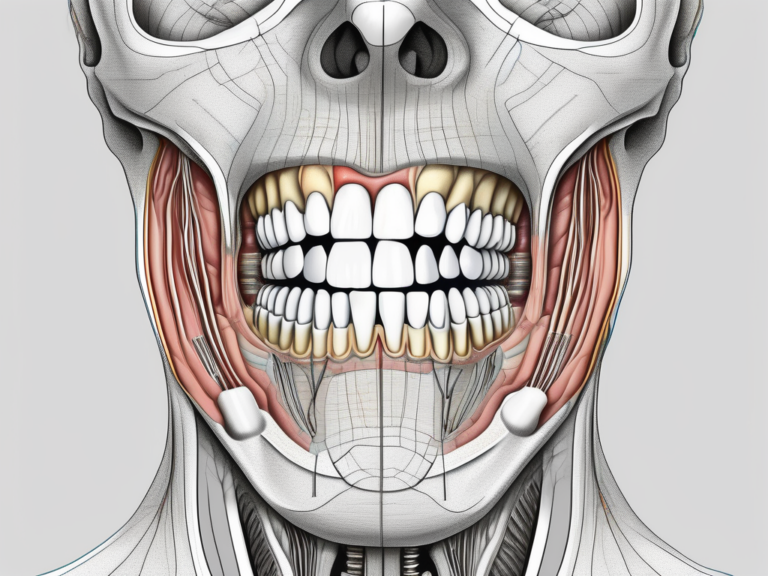 The human jaw and neck anatomy