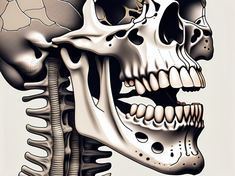 The human mandible with a clear highlight on the marginal mandibular nerve pathway