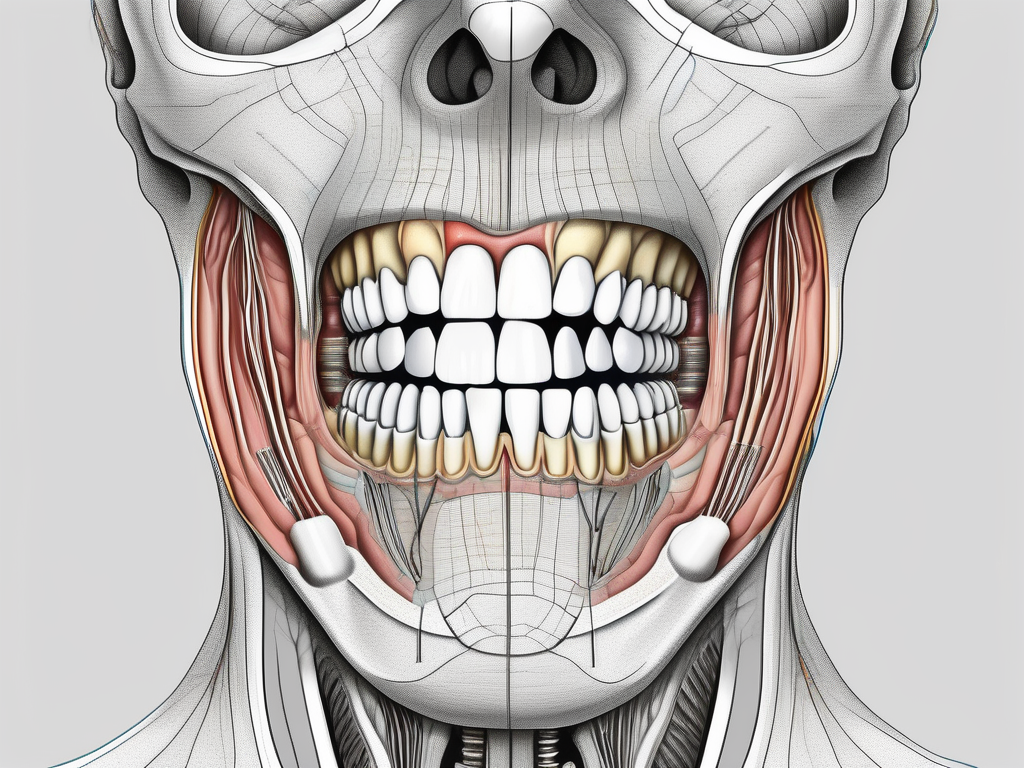 The human jaw and neck anatomy